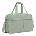 Borsa da viaggio 45 x 25 x 30 cm in poliestere verde salvia con tracolla e tasche
